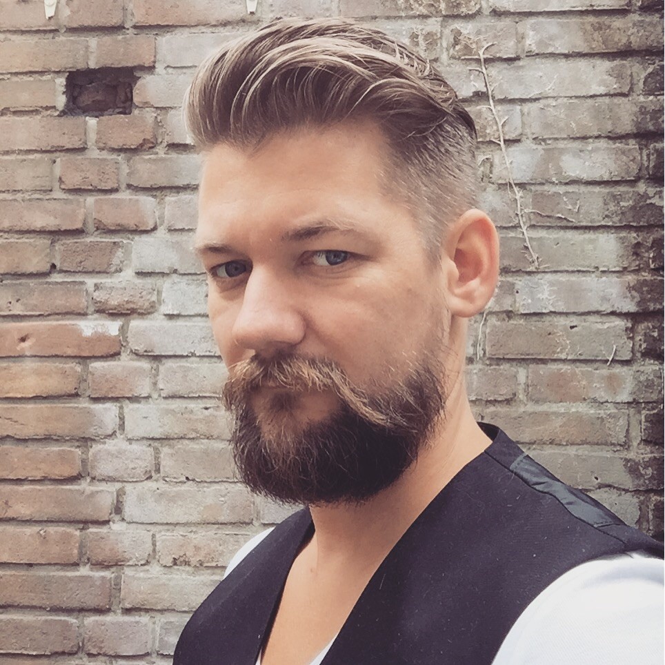 pompadour nieuwe stijl het zomer voor mannen. -