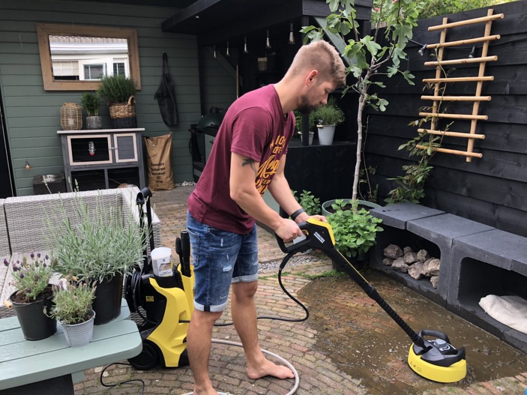 Aan het werk met de Karcher K4