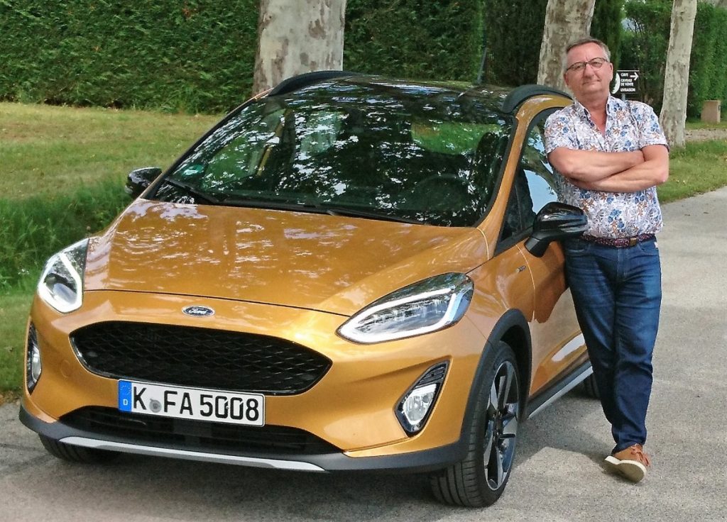 Jos Huffmeijer met de Ford Fiesta Active