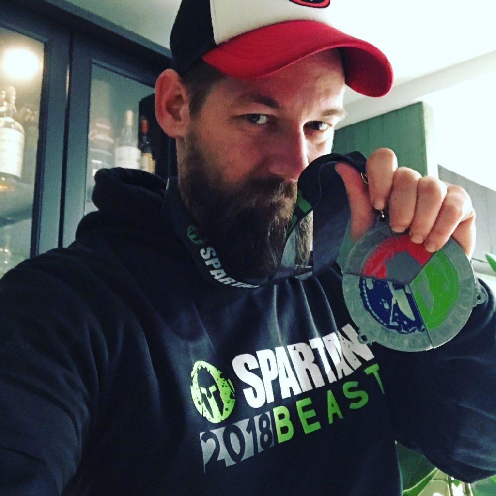 Jan Willem Huffmeijer Spartan Trifecta Medaille