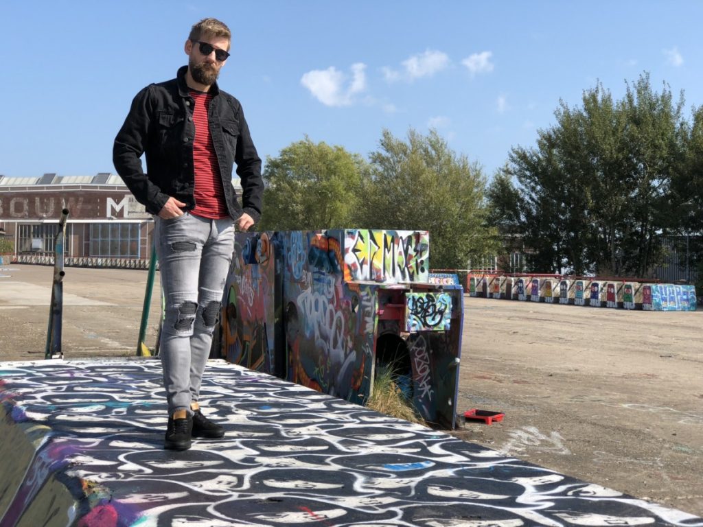 Jan Willem in de NDSM werf 