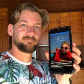 Jan Willem Huffmeijer helemaal blij met zijn "oude iPhone 7"