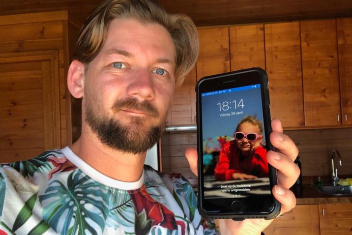 Jan Willem Huffmeijer helemaal blij met zijn "oude iPhone 7"