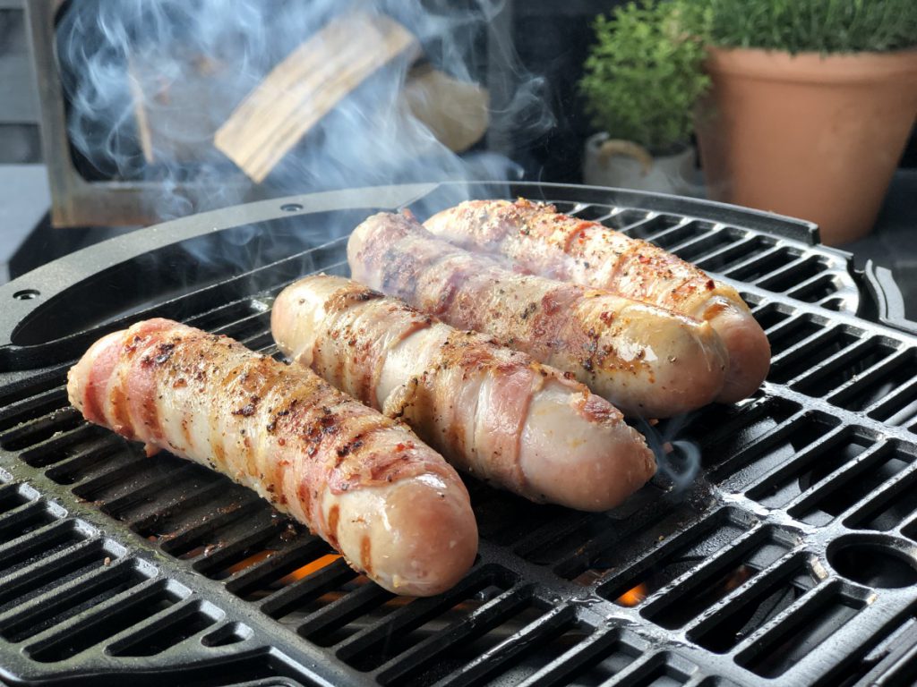 Mixicaanse hotdogs van de bbq