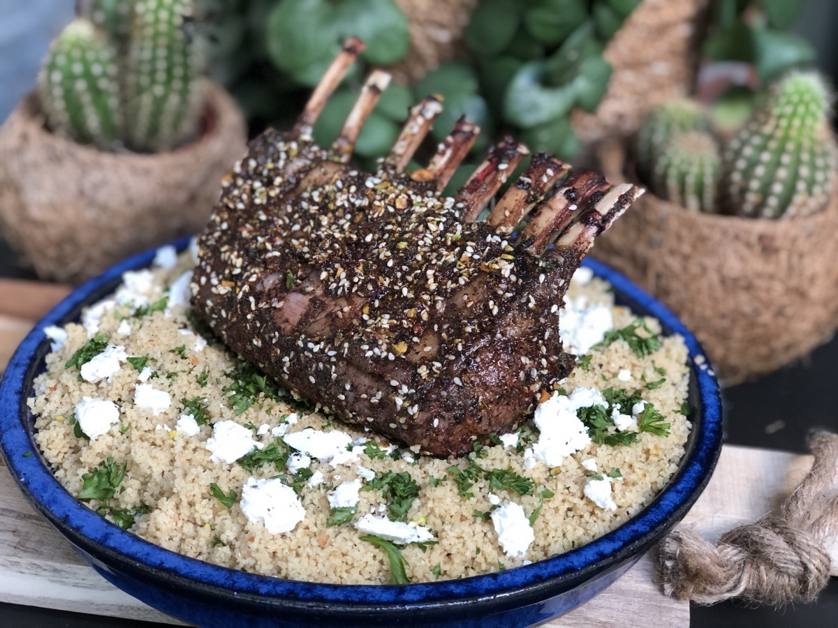 Couscous met fetakaas en peterselie