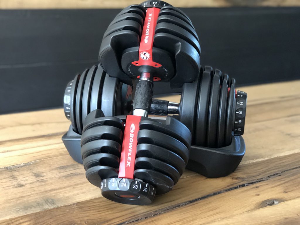 De halters van Bowflex 