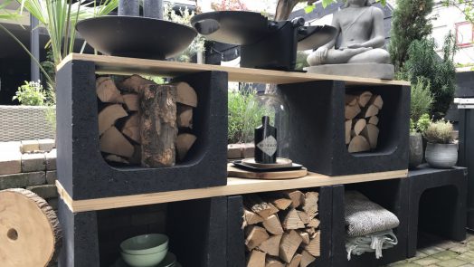 Stoere en low budget buitenkeuken
