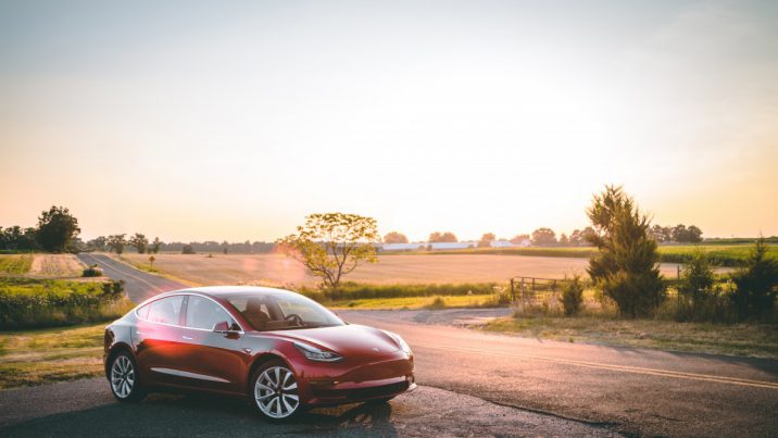 De Tesla model 3 elektrische auto