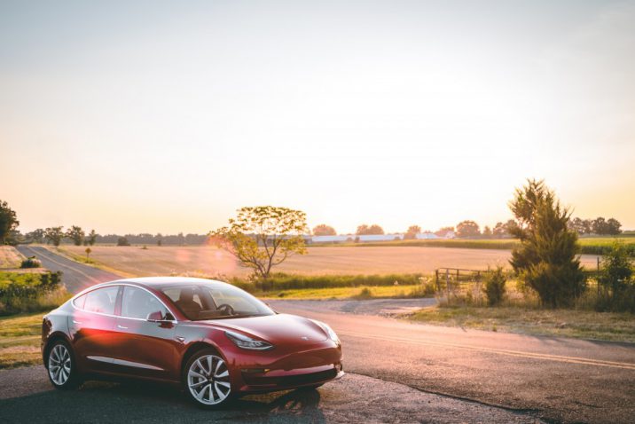 De Tesla model 3 elektrische auto