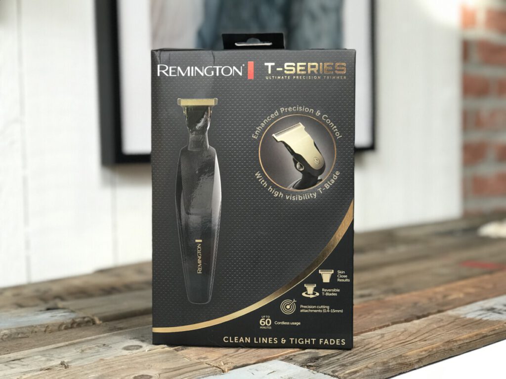 De verpakking van de remington mb7000 t-blade series in de review van B4men.nl