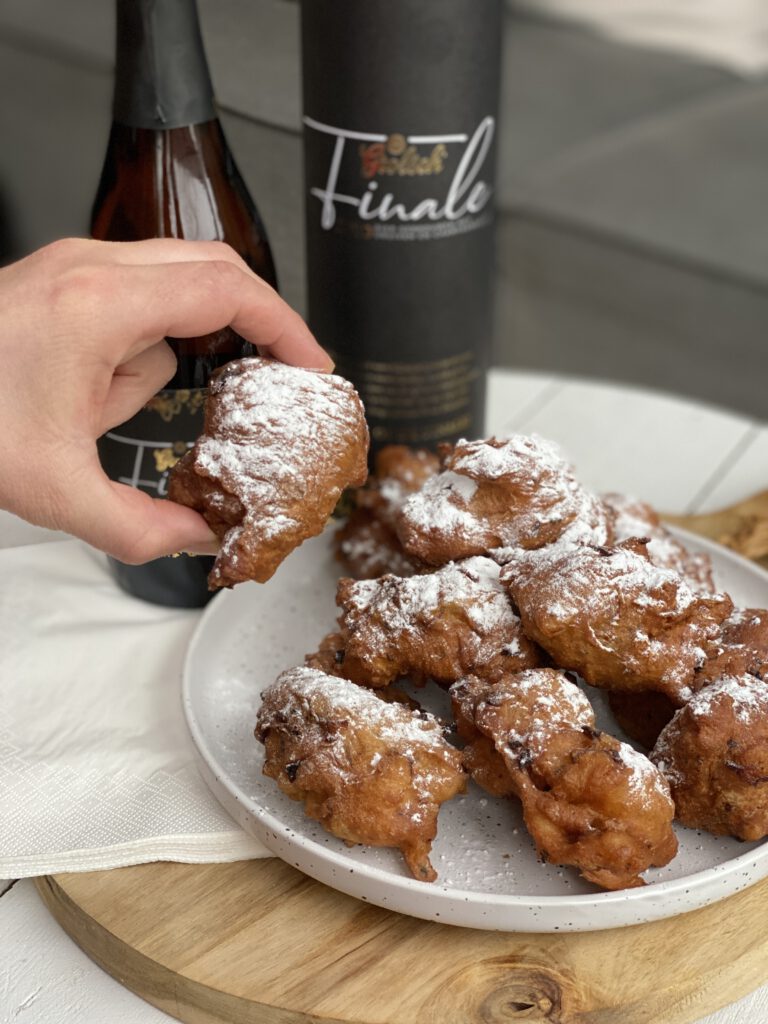 oliebollen met bier