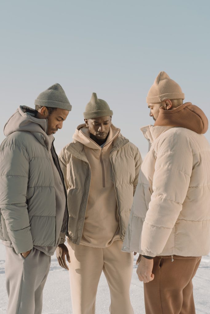 beige winterjas mannen