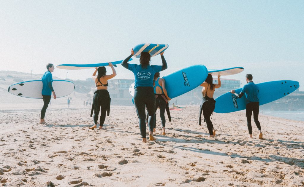 surfen op middelbare leeftijd