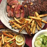 steak en friet is als het leven