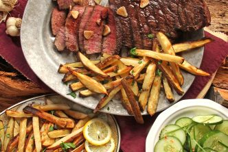 steak en friet is als het leven