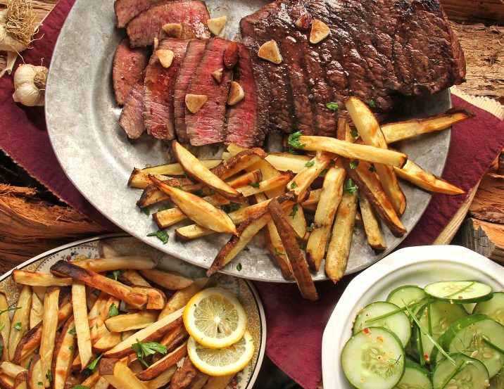 steak en friet is als het leven