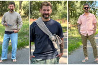 Jan Willem in verschillende outfits voor B4men
